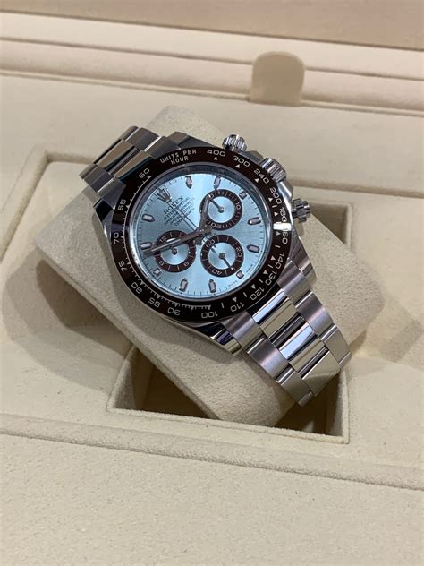 rolex daytona blue glacier|Rolex ice blue dial.